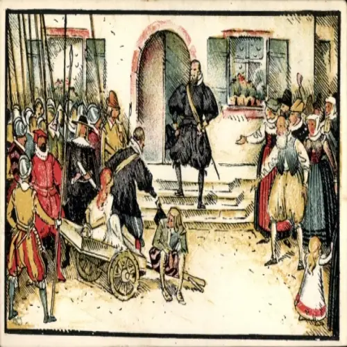 Künstler Ak Riehen Basel Stadt, 400-jährige Vereinigungsfeier, 1923, Wettstein und Riehen Festspiel