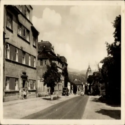Ak Jirkov Görkau Region Aussig, Chomutovska Straße