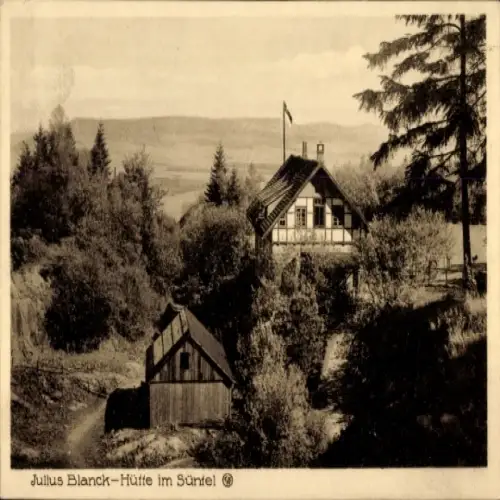 Ak Klein Süntel Bad Münder am Deister, Julius Blanck Hütte