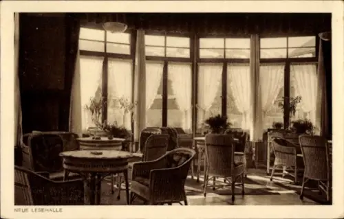 Ak Zweisimmen Kanton Bern, Hotel Post, Neue Lesehalle, Inh. Fam. Kühni
