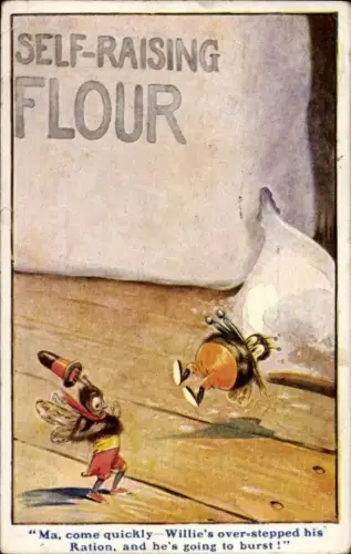 Ak Vermenschlichte Hummeln, Tollpatschige Hummel