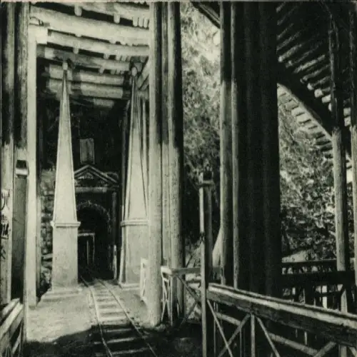 Ak Wieliczka Groß Salze Polen, Kammer, Grotte Mosty, Brücke