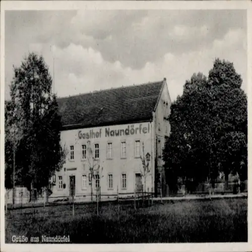 Ak Naundörfel Diera Zehren in Sachsen, Gasthof Naundörfel