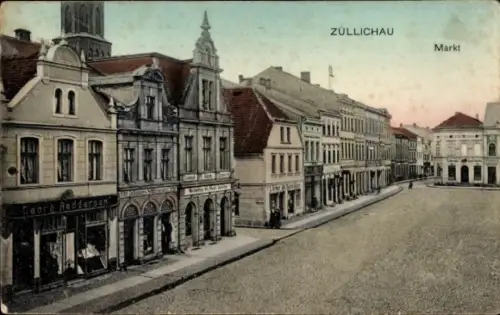 Ak Sulechów Züllichau Ostbrandenburg, Markt