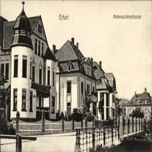 Ak Erfurt in Thüringen, Hohenzollernstraße