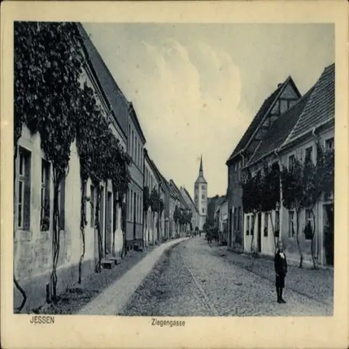 Ak Jessen an der Elster, Ziegengasse