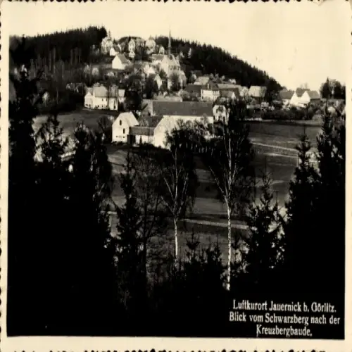 Ak Jauernick Buschbach Markersdorf Oberlausitz, Schwarzberg, Kreuzbergbaude