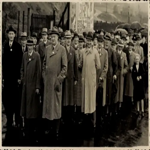 Foto Ak Elberfeld Wuppertal, Männer-Gruppenfoto