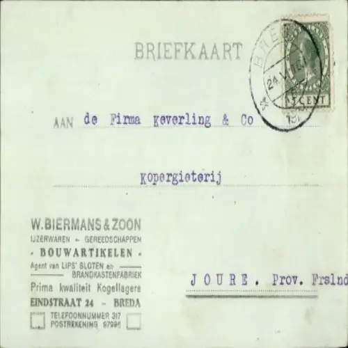 Ak Breda Nordbrabant Niederlande, Ijzerwaren, Gereedschappen, Bouwartikelen