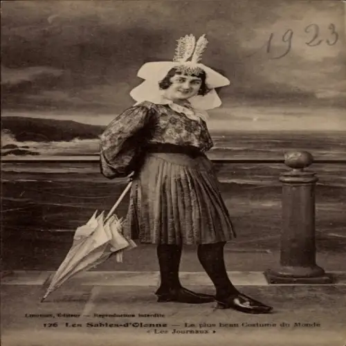 CPA Les Sables-d'Olonne, Le plus beau Costume du Monde