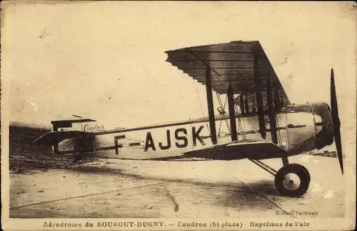 CPA Aérodrome du Bourget Dugny, Caudron, Baptêmes de l'air
