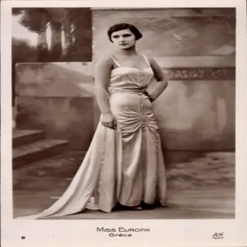 Ak Miss Europa, Grece, griechische Schönheitskönigin