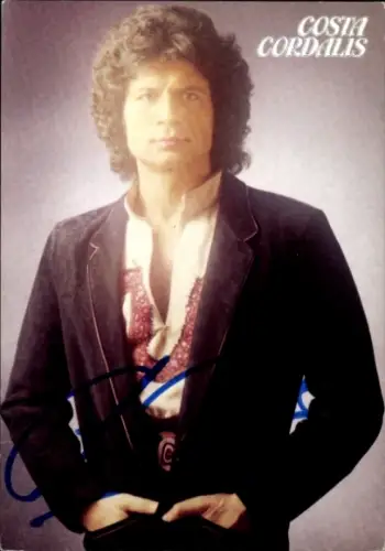 Autogrammkarte Sänger Costa Cordalis, Portrait, Autogramm