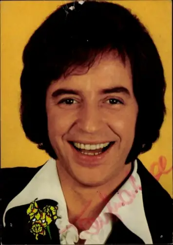 Autogrammkarte Sänger Tony Marshall, Portrait, Autogramm