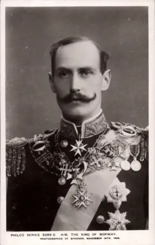 Ak Haakon VII., König von Norwegen