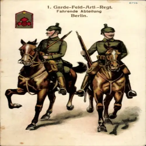 Ak Ulanen, deutsche Soldaten, Kavallerie, Gewehr, Lanzen, Pferde, Kaiserreich