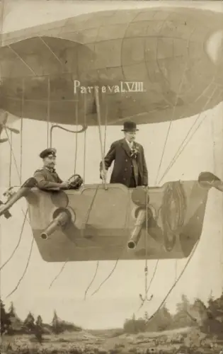 Ak Luftschiff Parseval VIII, Munsterlager