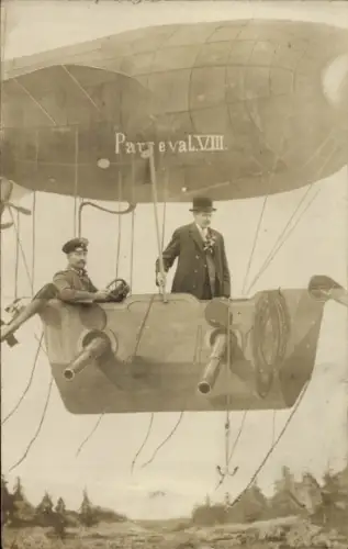Ak Luftschiff Parseval VIII, Munsterlager