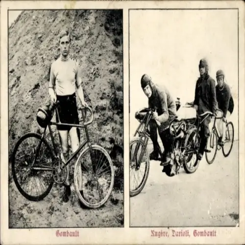 Ak Gombault, Radfahrer, Rugere, Darioli
