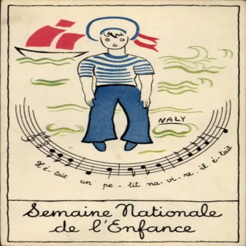 Lied Künstler Ak Naly, Semaine Nationale de l'Enfance, Seemann, Il etait un petit navire