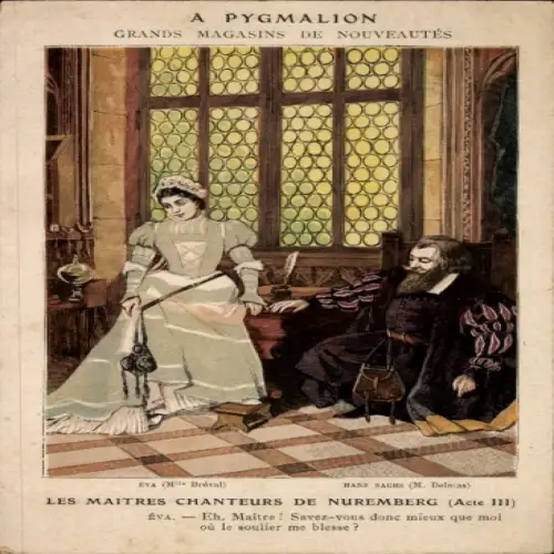 CPA Reklame, A Pygmalion, Grands Magasins de Nouveautes