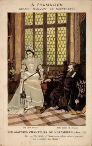 CPA Reklame, A Pygmalion, Grands Magasins de Nouveautes