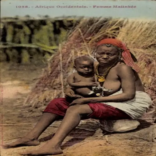 Ak Afrique Occidentale, Femme Malinkee