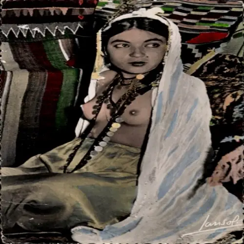 Ak Maghreb, Araberin, Schmuck, Busen