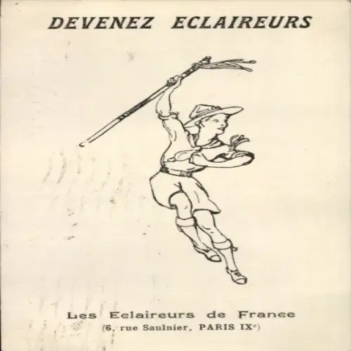 CPA Les Eclaireurs de France, Paris IX., Devenez Eclaireurs
