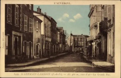Ak Saint Germain Lembron Puy de Dôme, La Grande Rue