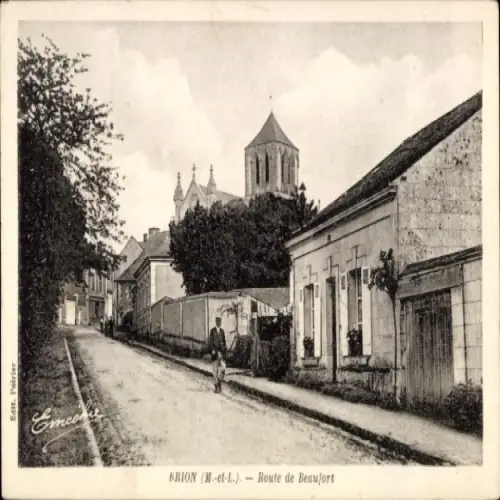 Ak Brion Maine-et-Loire, Route de Beaufort