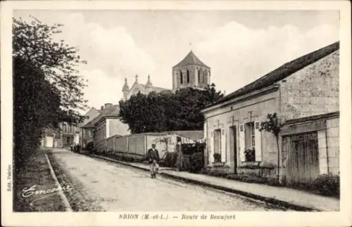 Ak Brion Maine-et-Loire, Route de Beaufort