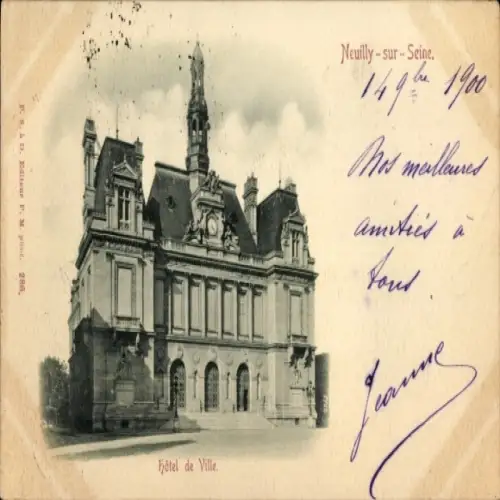CPA Neuilly sur Seine Hauts de Seine, Hotel de Ville