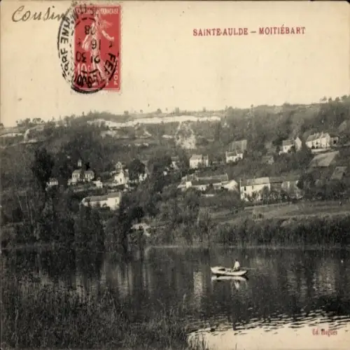 CPA Sainte Aulde Seine et Marne, Moitiébart, vue générale