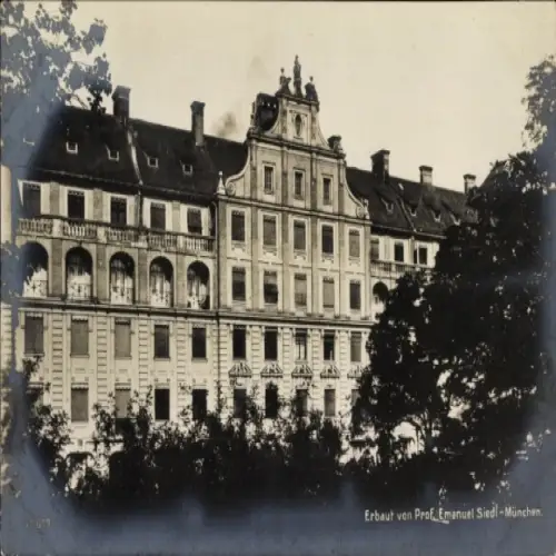 Ak München, Amtsgebäude, erbaut von Prof. Emanuel Seidl