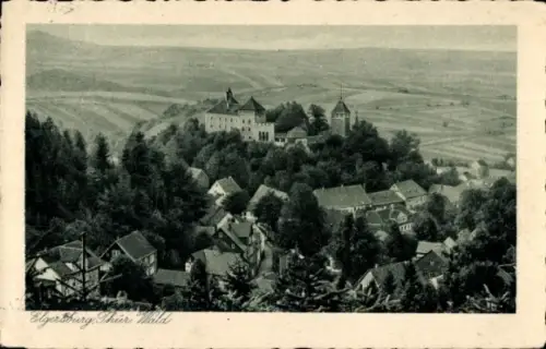 Ak Elgersburg in Thüringen, Schloss  Thüringer Wald, Landschaft, alte Architektur