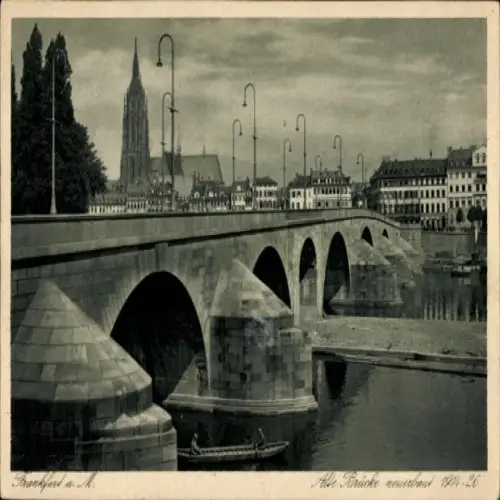 Ak Frankfurt am Main, Alte Brücke