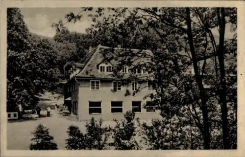 Ak Kahla in Thüringen, FDGB-Erholungsheim Linzmühle, Lehrer-Erholungsheim