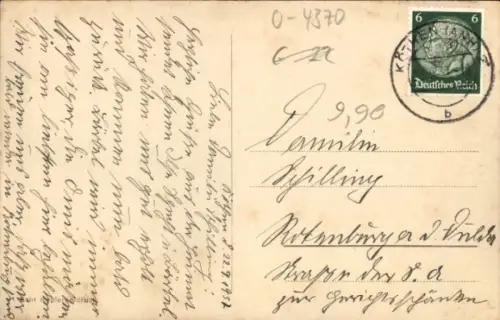 Ak Cöthen Köthen in Anhalt, Bahnhof