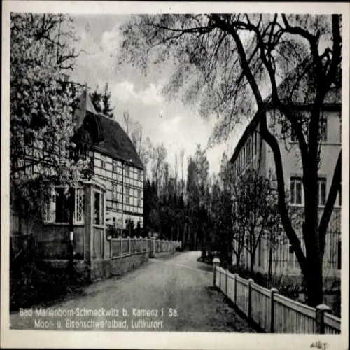 Ak Kamenz in Sachsen, Bad Marienborn-Schmeckwitz, Moor- und Eisenschwefelbad, Luftkurort