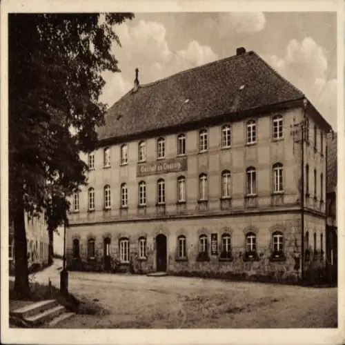 Ak Gaußig in der Oberlausitz, Gasthof