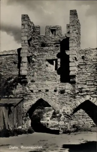 Ak Visby Wisby Schweden, Brunnsporten