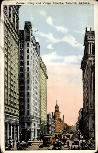 Ak Toronto Ontario Kanada, King Street, Yonge Street