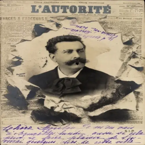 Zeitungs Ak L'Autorite, Paul Adolphe Marie Prosper Granier de Cassagnac