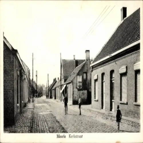 Ak Meerle Hoogstraten Hoogstraeten Flandern Antwerpen, Kerkstraat