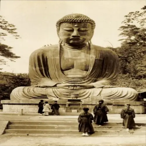Foto Ak Kamakura Präfektur Kanagawa Japan, Großer Buddha