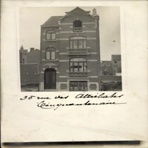 Foto Ak Brüssel, 35 rue des Atrébates