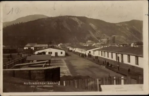 Foto Ak Ružomberok Rosenberg Slowakei, Baraky, Baracken