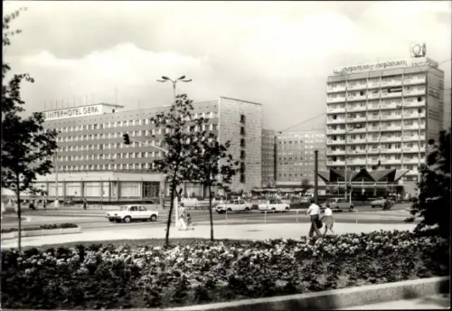 Ak Gera in Thüringen, Interhotel Gera