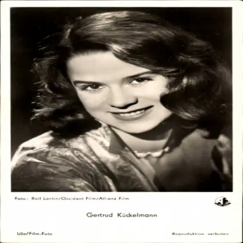 Ak Schauspielerin Gertrud Kückelmann, Die goldene Pest, Portrait